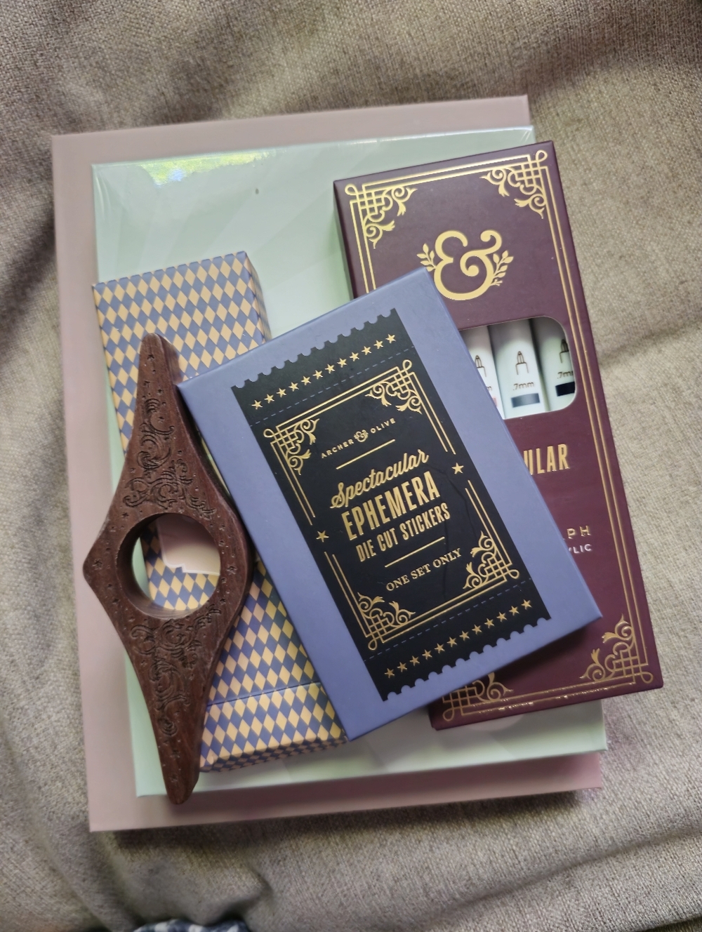 Archer & Olive March 2026 Notebool A5, Ephemera, Washi Tape, Page Rest, & More